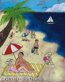 Illustration: Tropical vacation